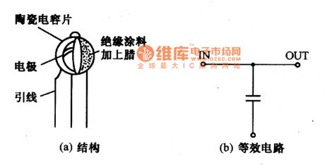 Three terminals capacitor applied circuit diagram
