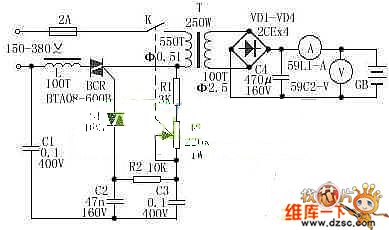 automobile battery charger circuit