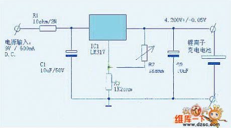 The simplest lithium battery charger circuit