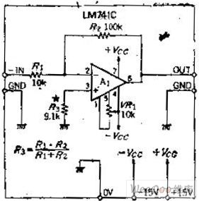 The AC inverting amplifier circuit that maintain bias by the selected gain