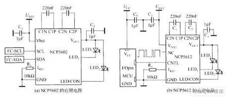Application Circuits of NCP5602 and NCP5612