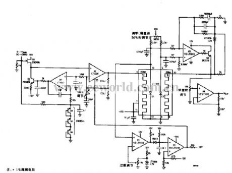The DC converter circuit of wide band thermocouples
