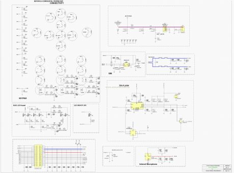 The principle circuit of classical Motorola L7 cellphone (7/7)