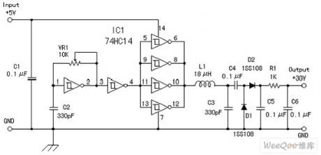 5V to 30V Booster Power Circuit of Gate Circuit