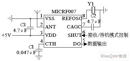 MICRF007 Wireless Receiving Circuit