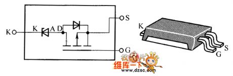 Field-effect transistor UPES120P internal circuit