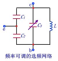 adjustable frequency selection network circuit