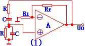RC sine wave oscillator circuit