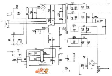 AM A-4040-type display power supply circuit