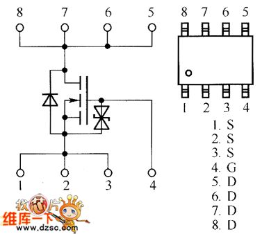 Field-effect transistor RSS065N03、RSS070N05、RSS085N05、RSS090N03 internal circuit
