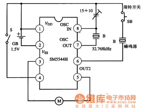 SM5544H—the digital clock integrated circuit