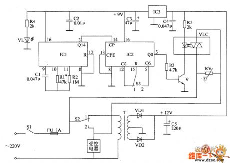 the circuit of electrifying intermittent controller part 2