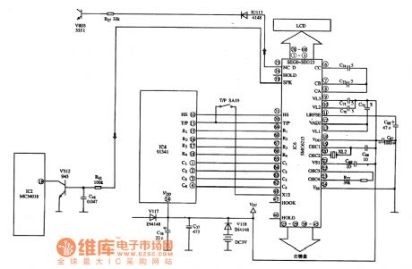 SMC6215--the communication single door microcomputer integrated circuit