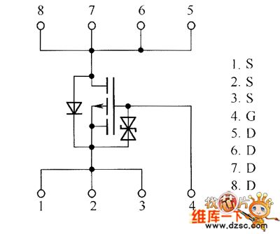 Field-effect transistor RSS050P03、RSS070P05 internal circuit