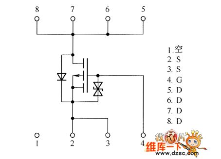 Field-effect transistor RSS040P03 internal circuit