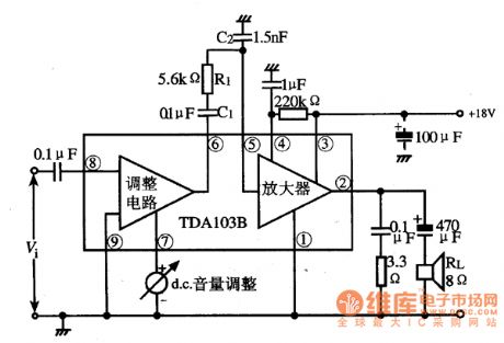 TDA1013B—the audio power amplifier integrated circuit