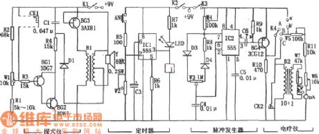 The multi-function electric point detector and therapeutic apparatus circuit
