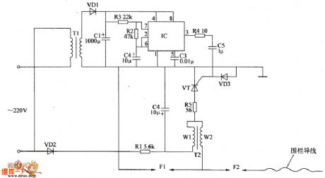 the control circuit of electric fence part 2 - Automotive_Circuit