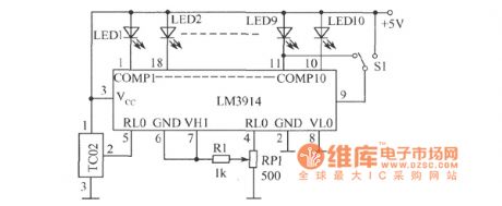 The temperature measuring circuit