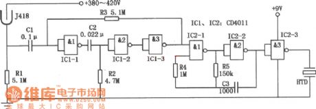 The radiation tester circuit
