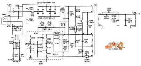 GERAT WALL GW-200200H color monitor power supply circuit