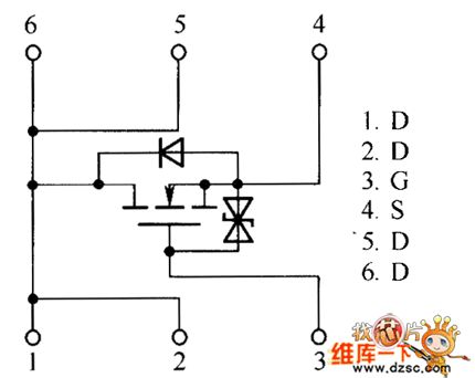 RSQ020N03、RSQ035N03、RSQ045N03 internal circuit