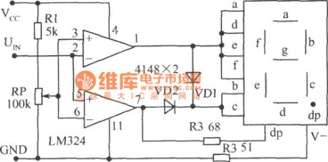 The LEV tester circuit of voltage comparator LM324