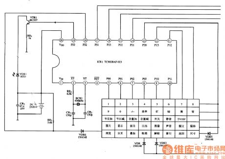 TC9028AF-023--the integrated circuit of the remote emitter