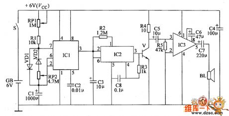 Electronic rodent repeller circuit diagram 2