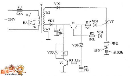 The electronic rodent repeller circuit diagram 3