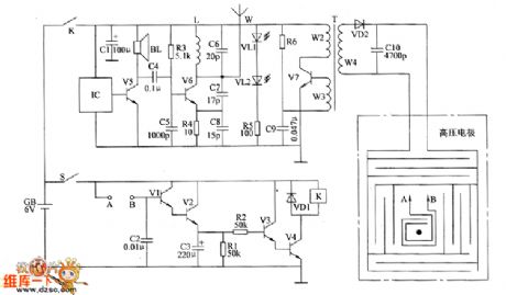 Electronic rodent repeller circuit diagram 5