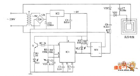 Electronic rodent repeller circuit diagram 6