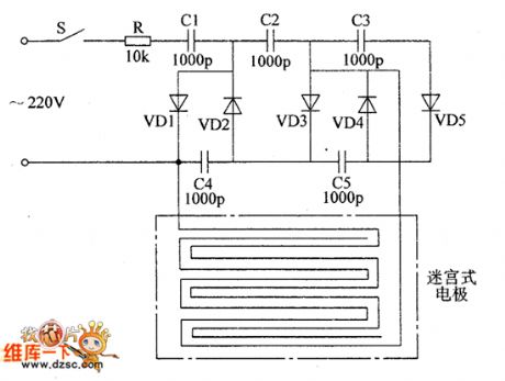 The electronic rodent repeller circuit diagram 2