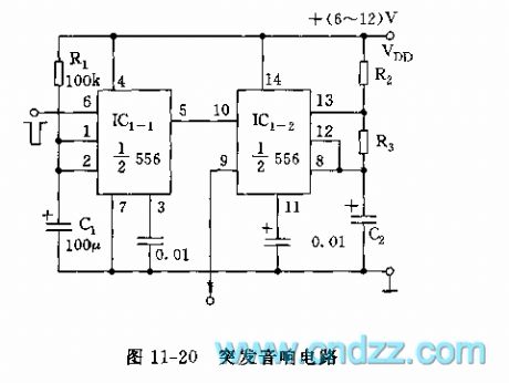 555 outburst audio circuit