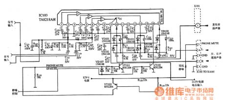 TA8218AH--the 3 channel audio power amplifier integrated circuit