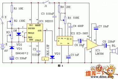 electronic sound modeling mouse expeller circuit