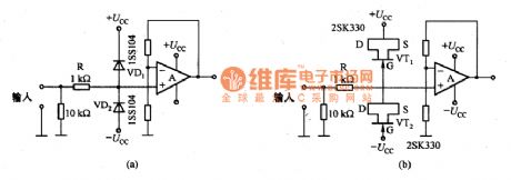 Input protection circuit of high input impedance circuit diagram