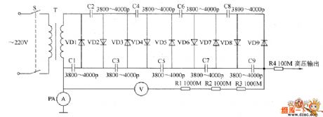 High voltage static generator circuit diagram 1