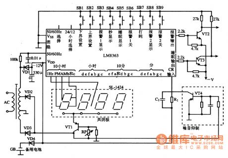 Typical Applied Circuit Diagram of LM8363D/DH Integrated Circuit