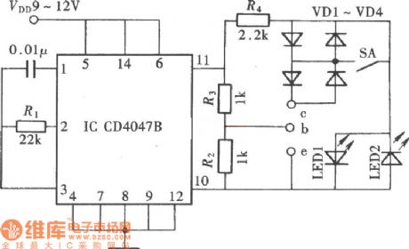 Transistor Online Detector Circuit Diagram