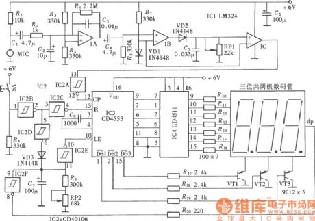 Electronic Sphygmograph Circuit Diagram