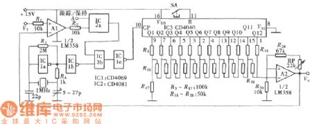 Counter-type Peak Hold Circuit Diagram