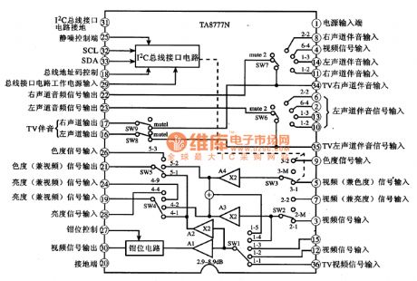 A8777N--the multi-line electric switch shifting integrated circuit