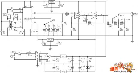 MAX038 inside casing circuit