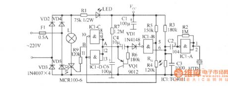 Long delay light control switch circuit