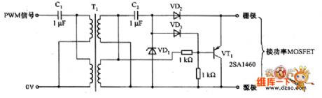 90% for the maximum duty cycle gate drive circuit