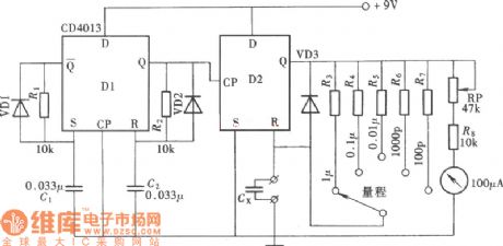 Analog Capacitance Admeasuring Device Circuit Diagram