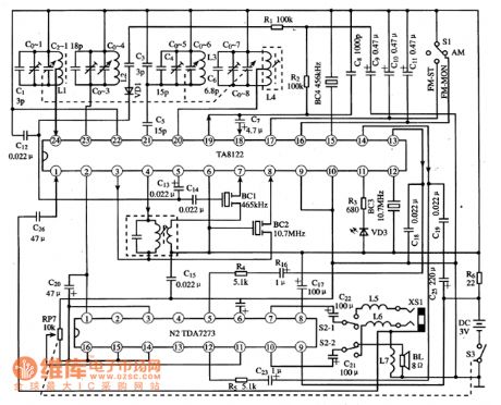 TA8122AN and TA8122AF--the single chip reception integrated circuit