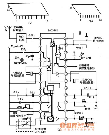 MC3362 small power narrowband FM receiving integrated circuit