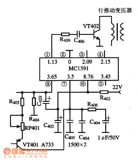 MC1391 line oscillation PLL integrated circuit